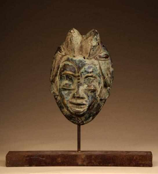 Central African Bamoun Royal Mask Description From Cameroon Made of