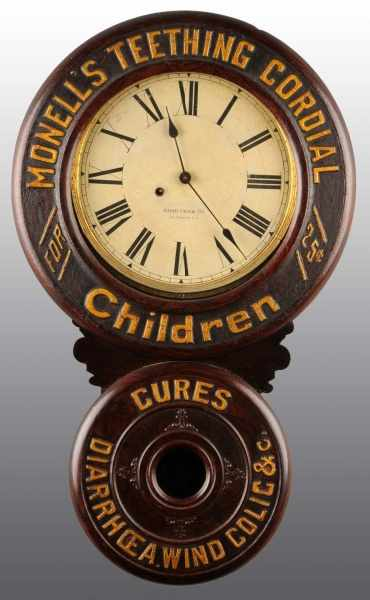 Monell s Teething Cordial Baird Clock Description A great advertising