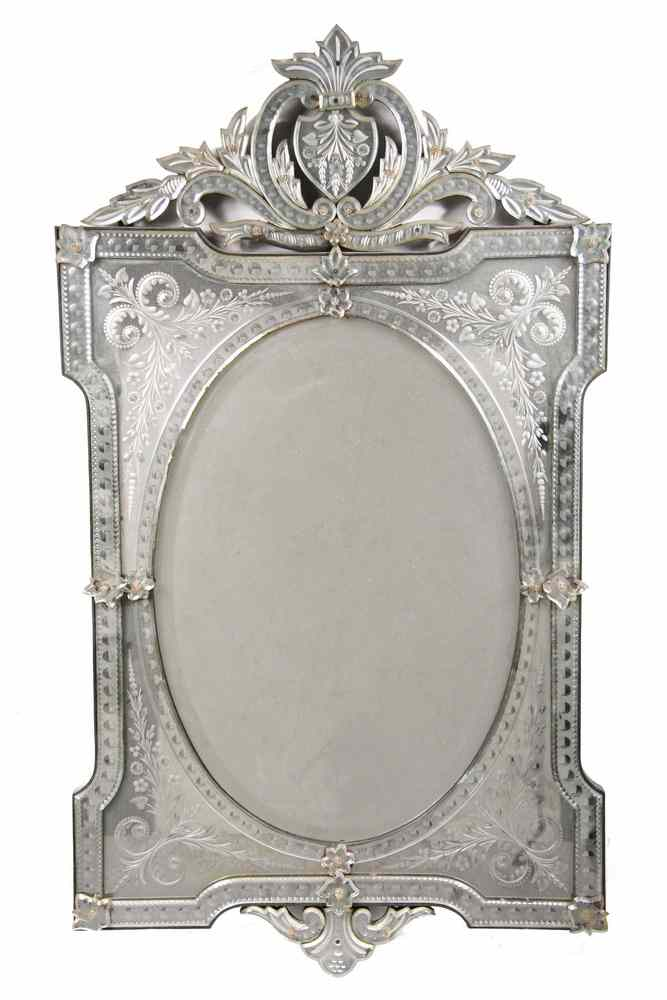 LARGE VENETIAN WALL MIRROR Large Venetian Wall Mirror a beveled