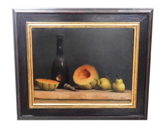 Hunter Eddy American b 1967 Melon and Pears 2002 oil