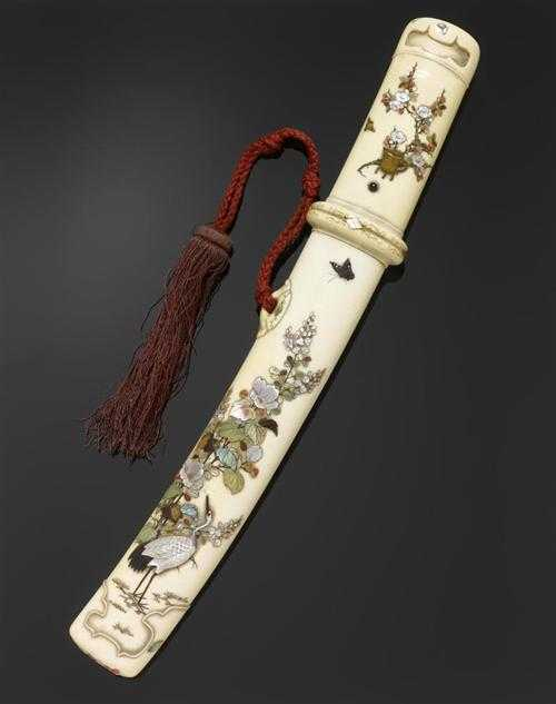 SHIBAYAMA DAGGAR AIKUCHI Japan 18 19th century L 27 cm