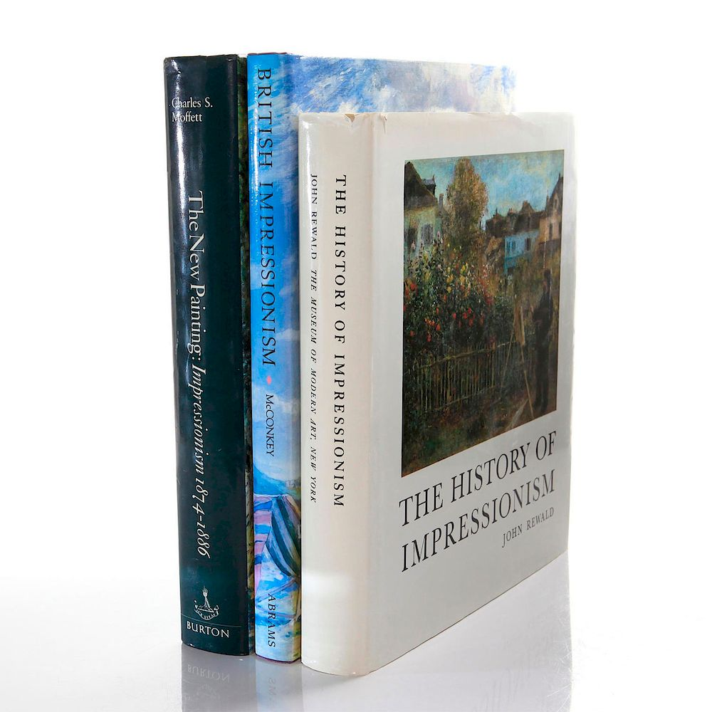 SET OF 3 ART BOOKS IMPRESSIONISM MOVEMENT Cloth covered hardcover
