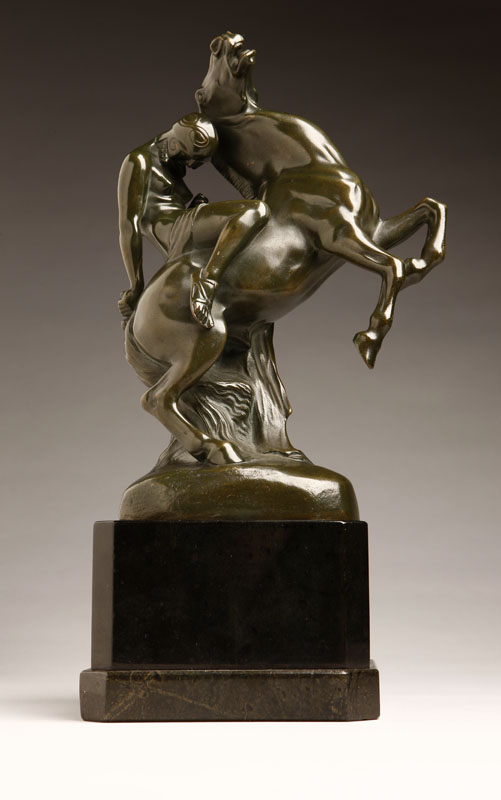 After Albert Heinrich Hussmann patinated bronze figural group The Dying