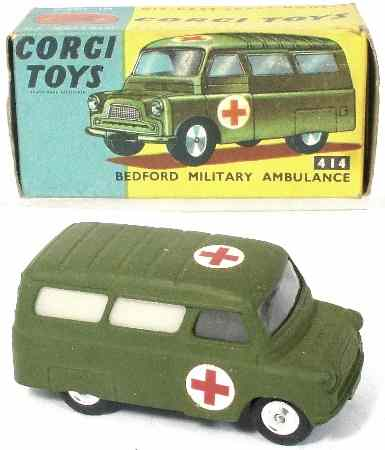 Corgi Toys Bedford Military Ambulance 414 in original box in