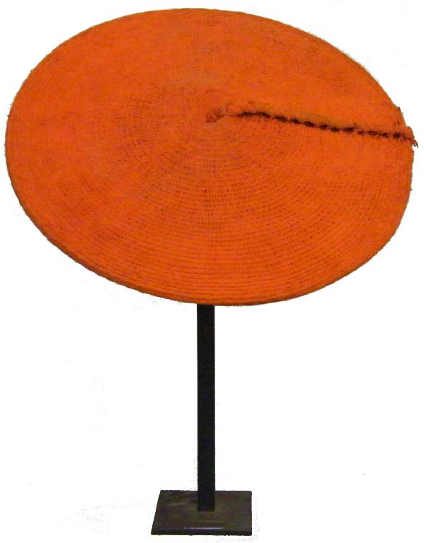 African Zulu married woman s headdress of circular form with