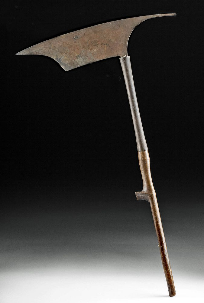 20th C Philippines Igorot Iron Wood Currency Axe Southeast Asia
