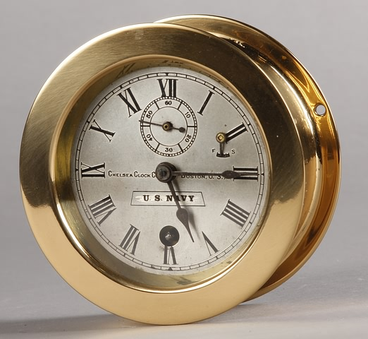 Circa 1940 polished brass case with screw on bezel Case
