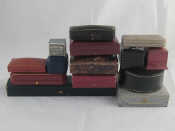 About fourteen various vintage and later jewellery boxes