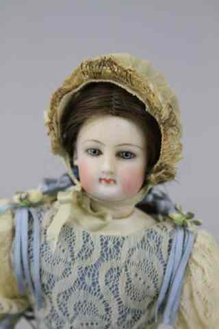 MINIATURE FRENCH BISQUE FASHION DOLL Highly sought after size fashion