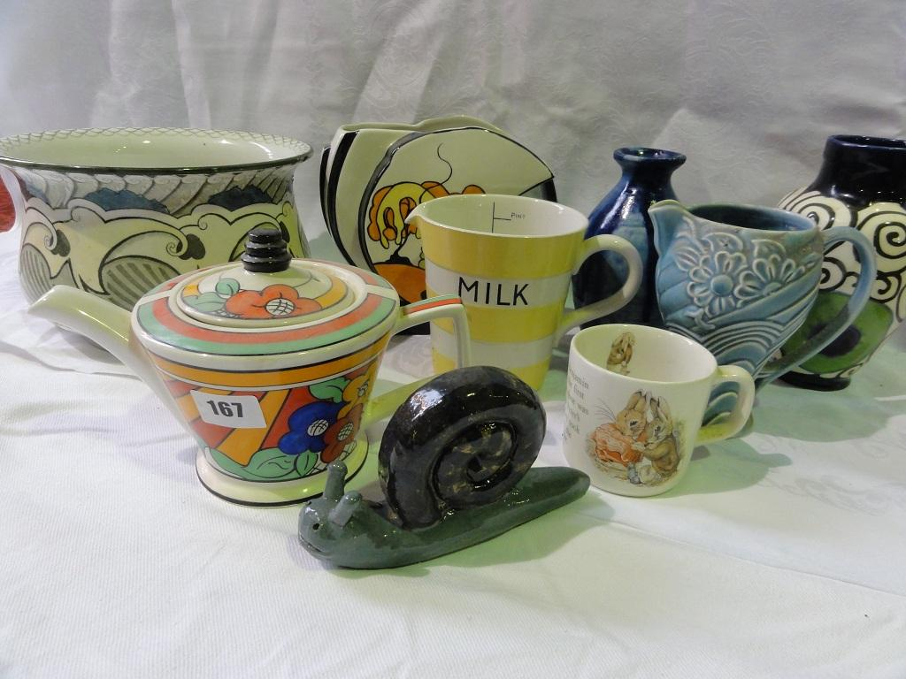 A miscellaneous collection of ceramics including a T G Green