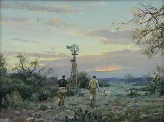 ROBINSON James Oil on Panel Last Covey Signed lower right