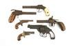 PISTOLS Group of 6 pistols consisting of 1 Frame of