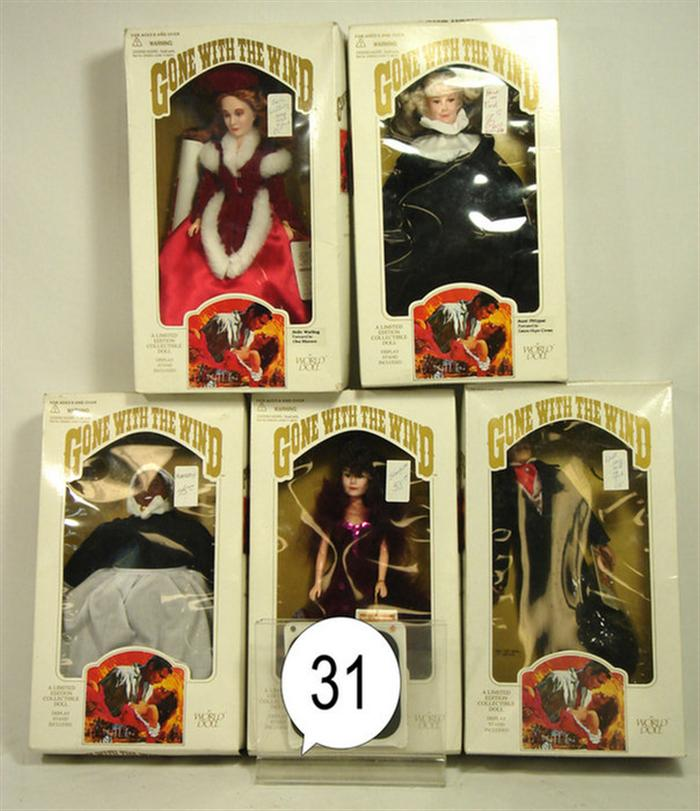 World Doll Gone with the Wind Doll Collection 5 dolls