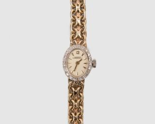 GIRARD PERREGAUX 14K Gold and Diamond Wristwatch GIRARD PERREGAUX 14K