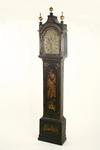 TALL CLOCK CASE 18th C English chinoiserie decorated tall clock