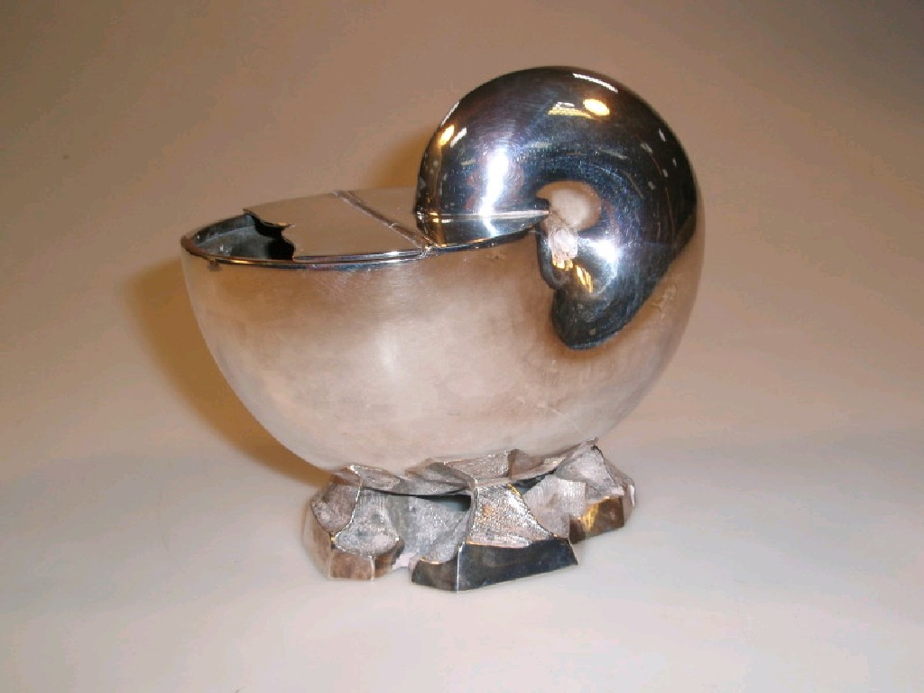 A Victorian electroplate spoon warmer in the form of a