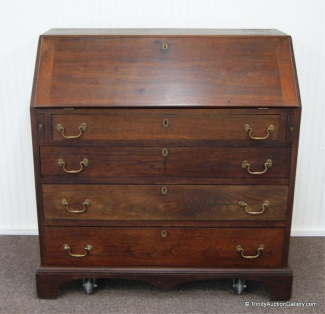 Antique c 1880 Oak Secretary Desk BureauFrom a 4 generation