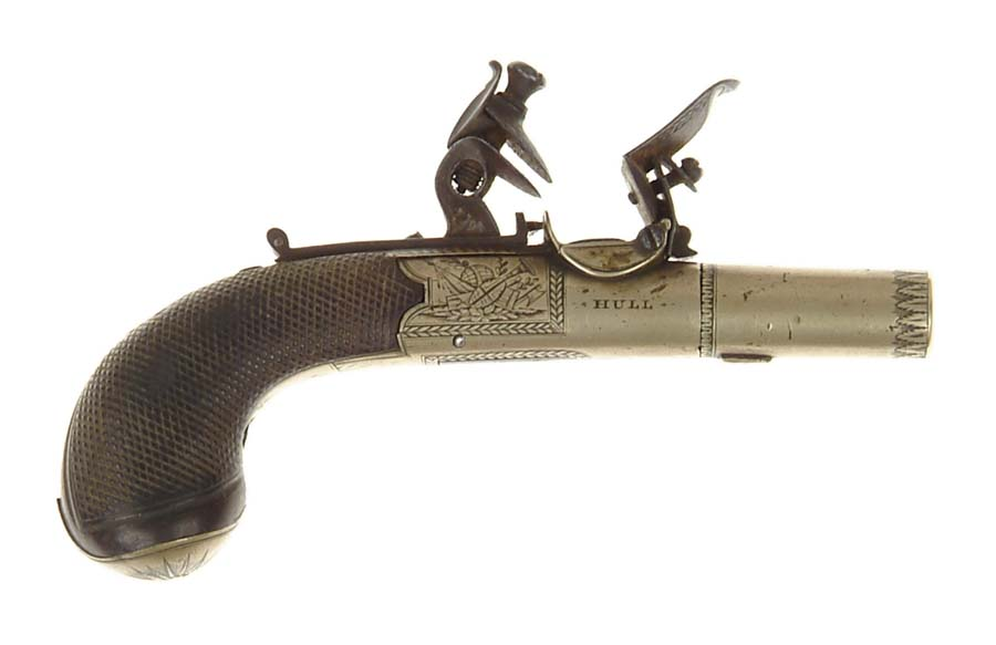WALLIS FLINTLOCK POCKET PISTOL NSN Cal 45 1 5 8
