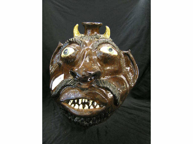 Albert Hodge Catawba Folk Art Pottery Jug Vale NC