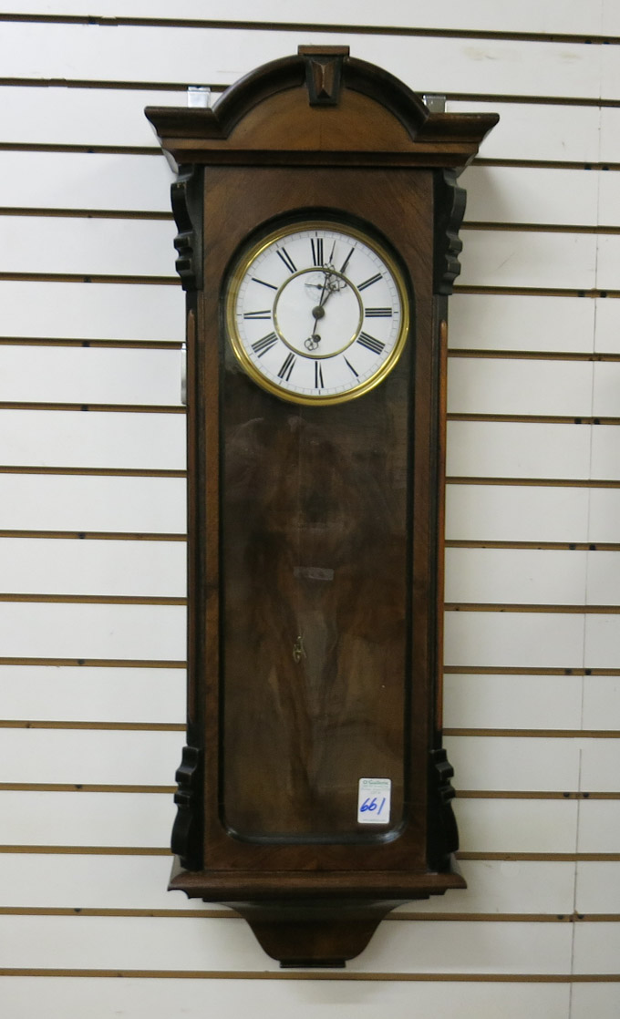 VIENNA ONE WEIGHT REGULATOR WALL CLOCK Austria late 19th century