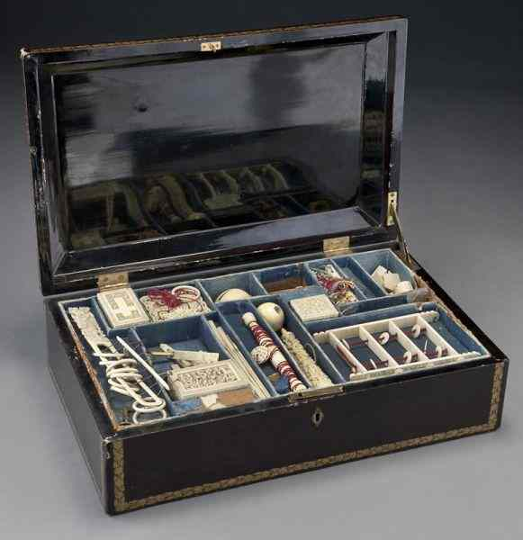 22 Pc ivory game puzzle set including International shipping IS