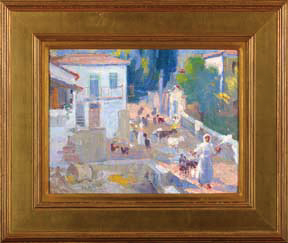George Roilos Greek 1867 1928 A Sunny Day in the
