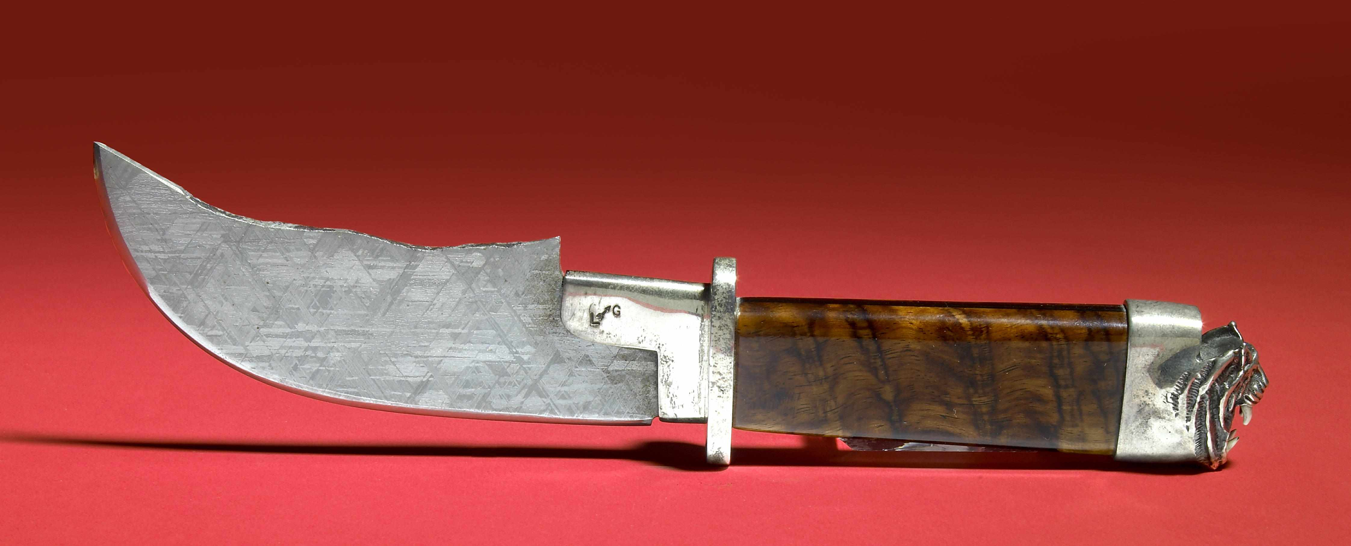 Dagger with Meteorite Blade Blade Gibeon meteorite iron nickel Namibia
