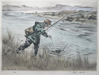 Henry Wilkinson 20th Century Ready with the net The bite