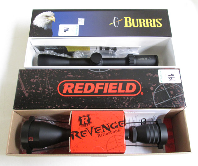 TWO RIFLE SCOPES Burrus Full Field E1 3x 9x 40mm