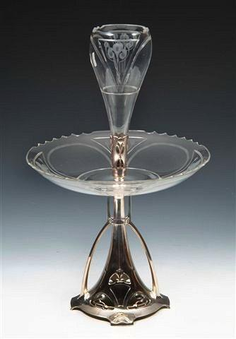 A W M F CENTRE STAND with glass bowl and