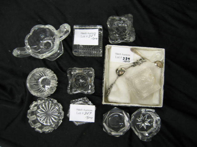 15 Pc Lot of Salt Cellars and Salt Spoons some