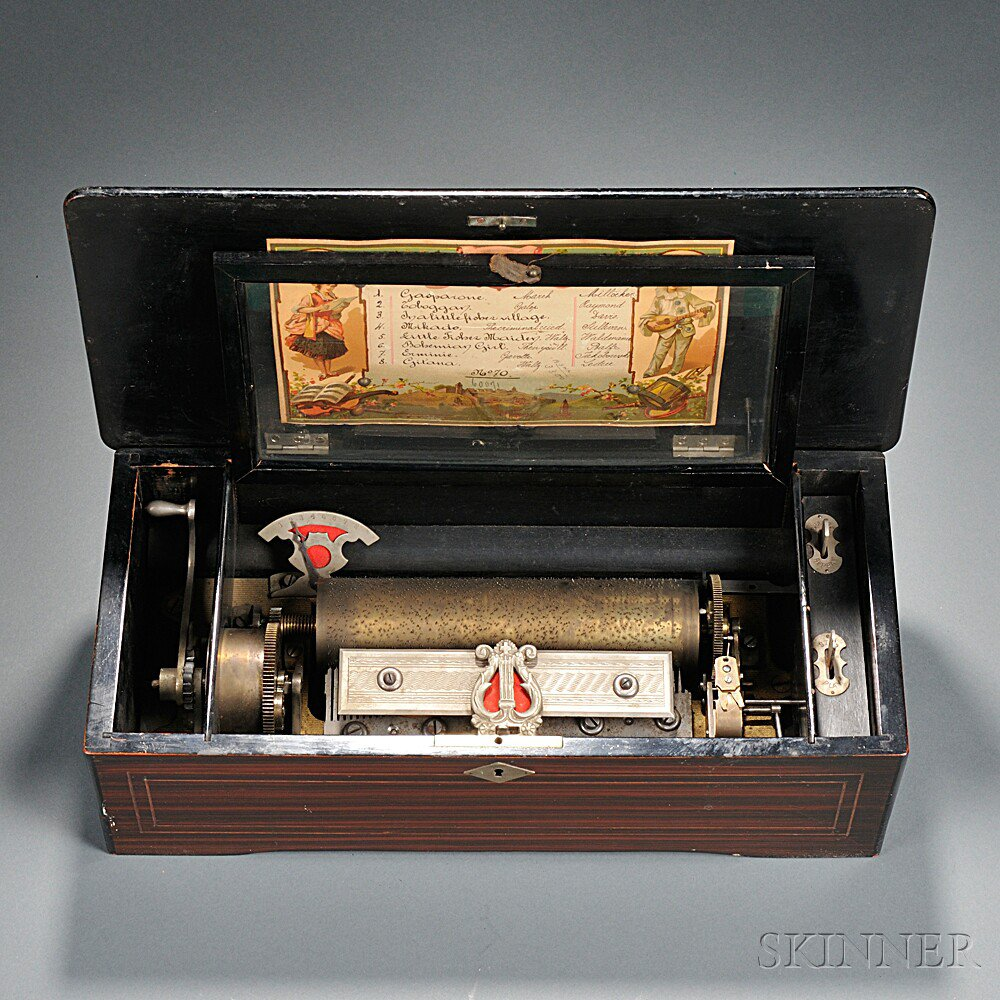 Eight air Cylinder Musical Box Switzerland no 70 with an