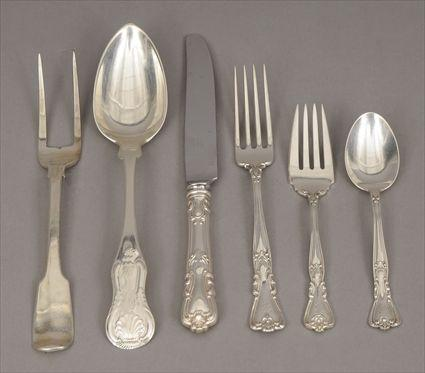 Watson Sterling Silver Part Flatware Service Comprising eleven dinner forks