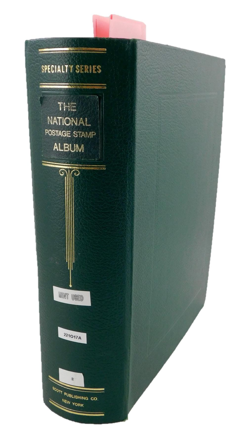 STAMPS U S Scott National postage stamp album most early