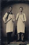 TINTYPES Collection of approximately 114 interesting American tintypes of fun