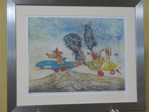 ROBERTO MATTA CHILEAN 1911 2002 COMPOSITION Color etching 17 1