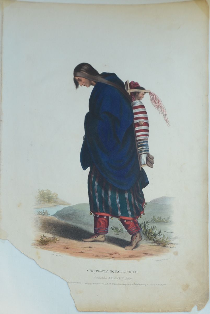 10 AMERICAN INDIAN PRINTS LARGE FOLIO FROM MCKENNEY AND HALL