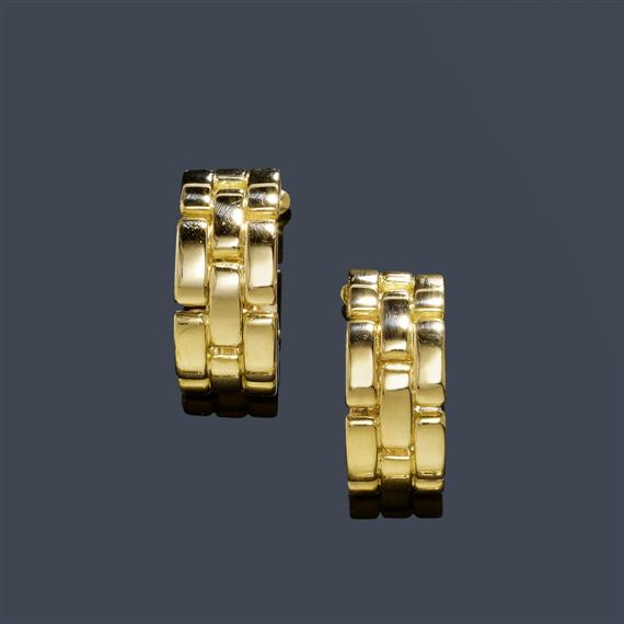 GOLD EAR CLIPS CARTIER PANTH RE Yellow gold 750 20g