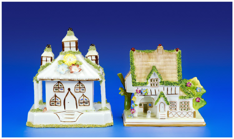 Coalport Porcelain Houses 1 The Masters House 2 Park Lodge