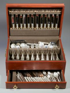 Gorham Chantilly Sterling Flatware 90 pcs Gorham Manufacturing Company sterling