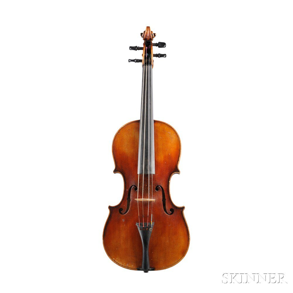 German Violin labeled ANTONIUS HIERONYMUS FR AMATI length of back