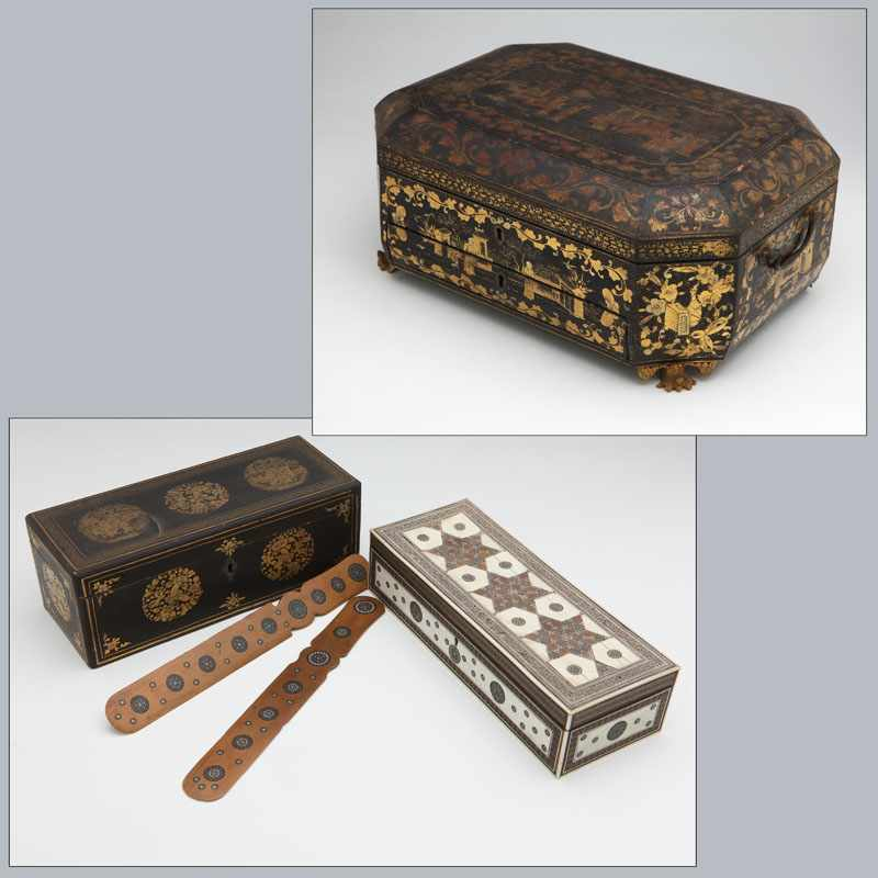 A group of English Colonial table articles Anglo Indian Chinese