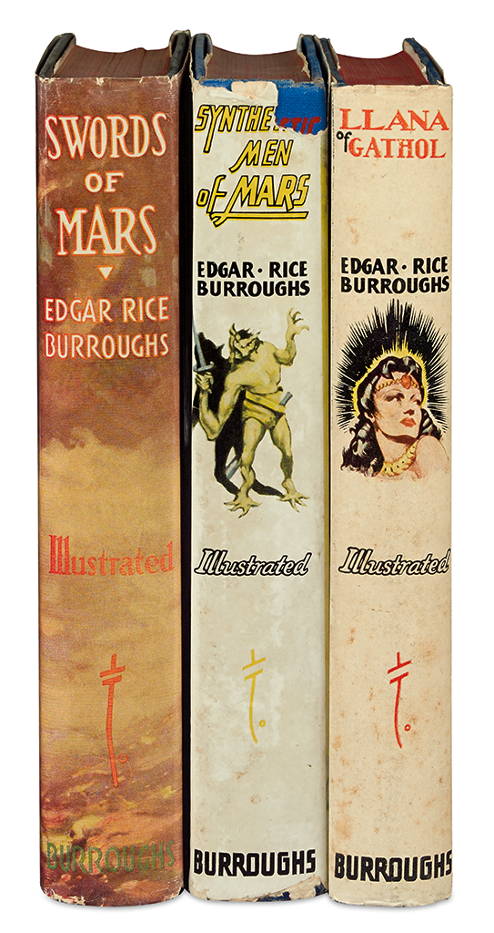 BURROUGHS EDGAR RICE Group of 3 First Editions 8vo publisher