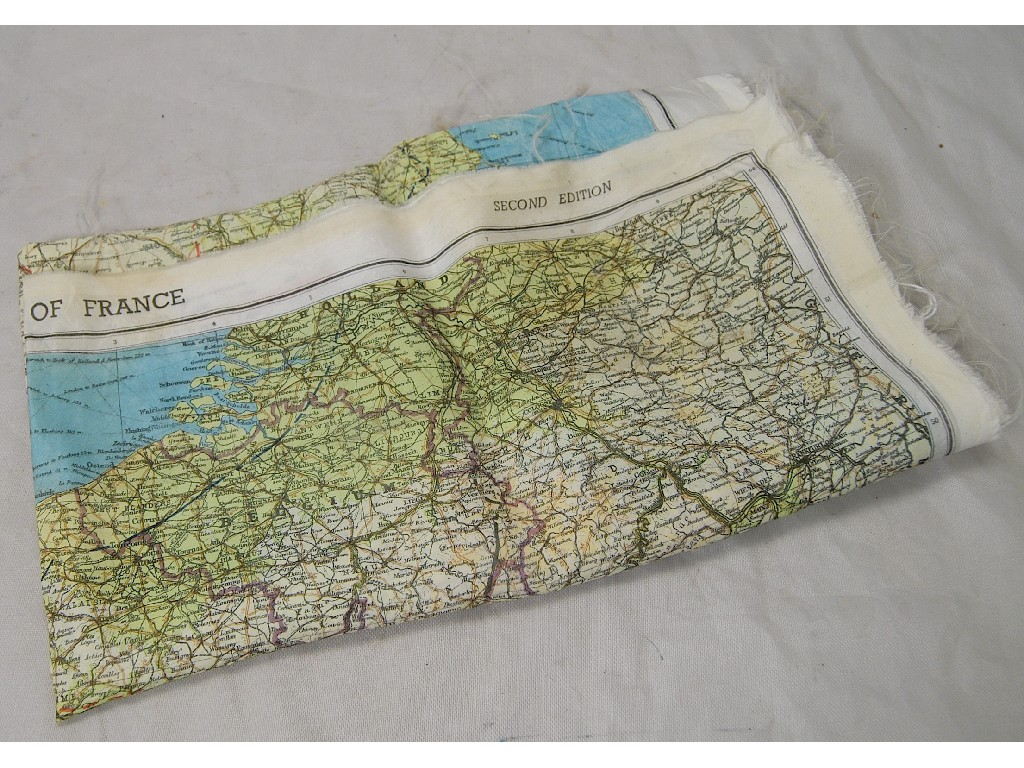 A WW2 Parachute Regiment escape map of the Zones of
