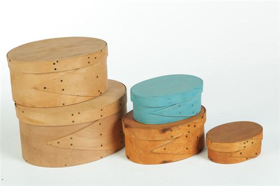 SET OF OVAL PANTRY BOXES Frye s Measure Mill Wilton