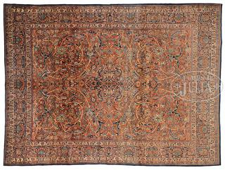 KASHAN ORIENTAL CARPET 2nd quarter 20th century Central Persia Delicate