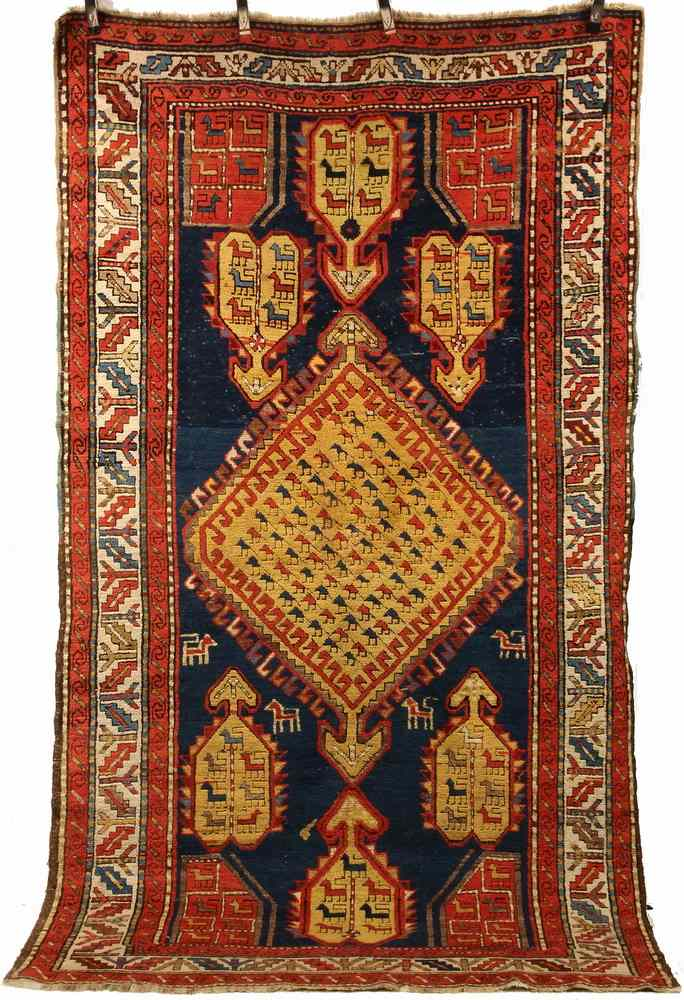 CARPET 4 5 X 7 9 19th c Shikh Kazak
