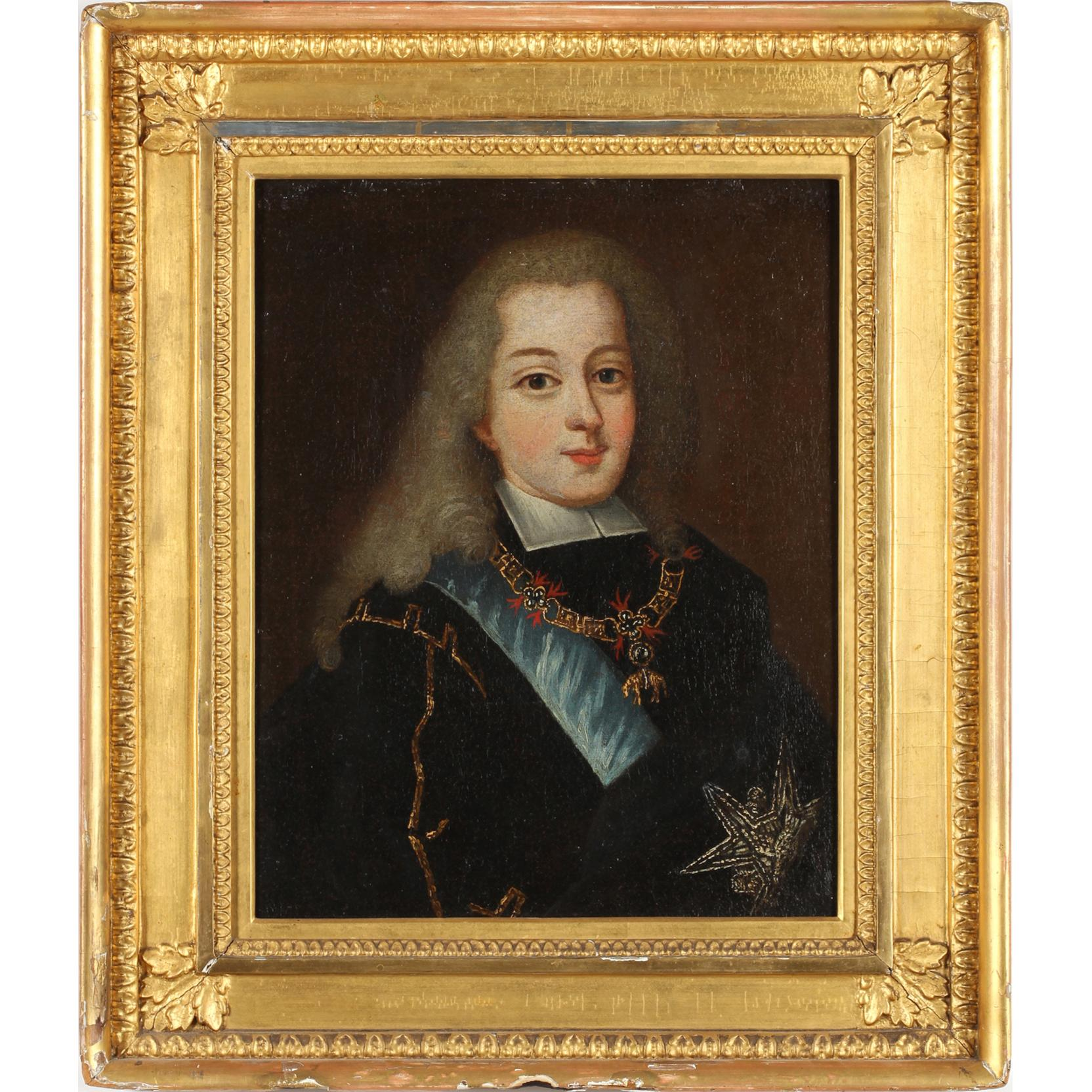 French School Portrait of Spain s King Philip V oil