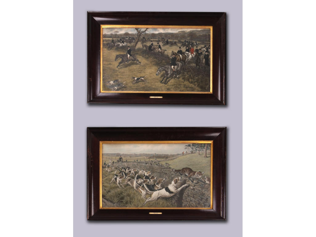 Pair of Hunt Prints after Allen Sealy Wardlow both are