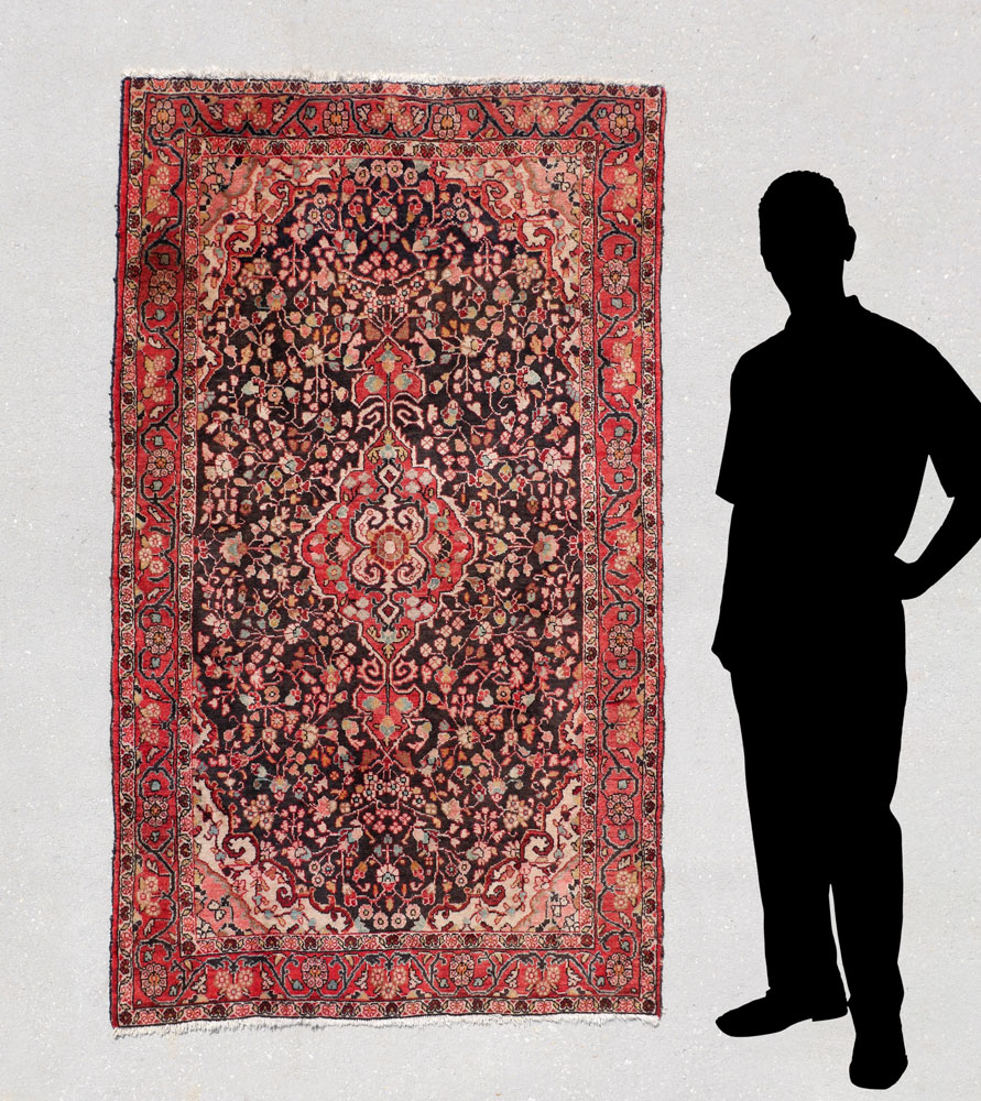 APPROX 75 100 YR OLD KURDISH PERSIAN HAND KNOTTED WOOL